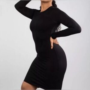 BuffBunny Collection Small Black Long Sleeve Bodycon Top